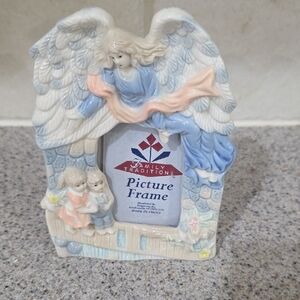 Angelic Picture Frame - Blue and Cream